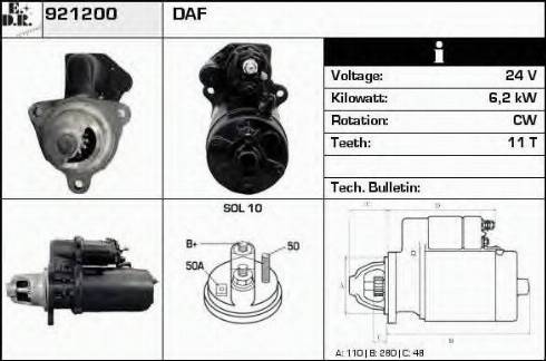 EDR 921200 - Starter car-mod.net