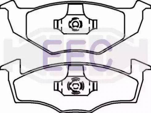 EEC BRP0911 - Brake Pad Set, disc brake car-mod.net