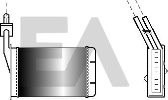 EACLIMA 45C60002 - Heat Exchanger, interior heating car-mod.net