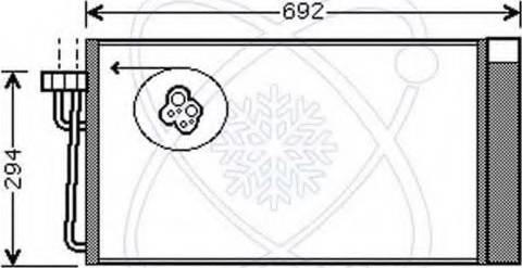 EACLIMA 30E0027 - Condenser, air conditioning car-mod.net