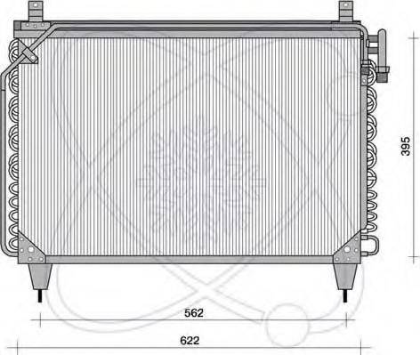 EACLIMA 30M0014 - Condenser, air conditioning car-mod.net