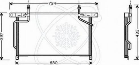 EACLIMA 30W0032 - Condenser, air conditioning car-mod.net