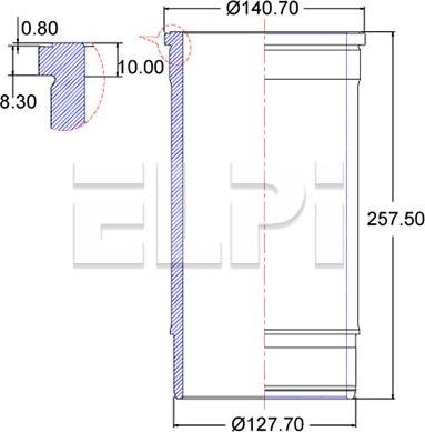 ELPI LP180 3318 - Cylinder Sleeve car-mod.net
