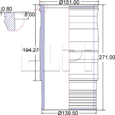 ELPI LP180 3334 - Cylinder Sleeve car-mod.net