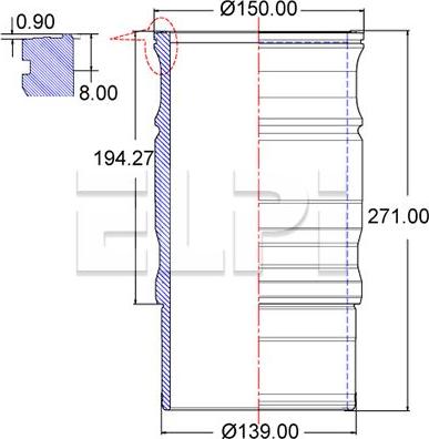 ELPI LP180 3332 - Cylinder Sleeve car-mod.net