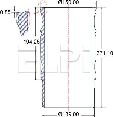 ELPI LP180 3337 - Cylinder Sleeve car-mod.net