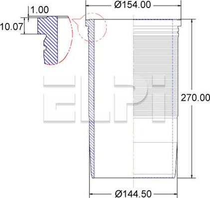 ELPI LP180 2828 - Cylinder Sleeve car-mod.net