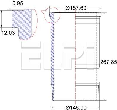 ELPI LP180 2233 - Cylinder Sleeve car-mod.net