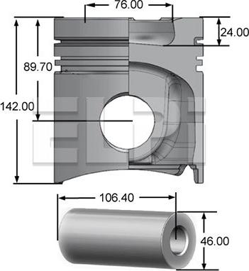 ELPI LP181 2829 STD - Piston car-mod.net