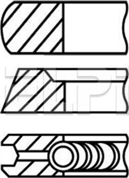 ELPI LP182 3327 STD - Piston Ring Kit car-mod.net