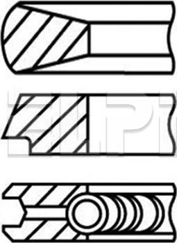 ELPI LP182 3025 STD - Piston Ring Kit car-mod.net