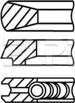 ELPI LP182 2634 STD - Piston Ring Kit car-mod.net