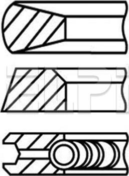 ELPI LP182 2620 STD - Piston Ring Kit car-mod.net