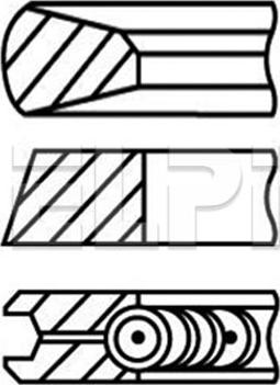 ELPI LP182 2244 STD - Piston Ring Kit car-mod.net