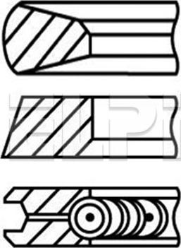 ELPI LP182 2245 STD - Piston Ring Kit car-mod.net