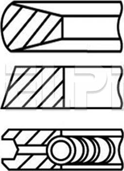 ELPI LP182 2234 STD - Piston Ring Kit car-mod.net