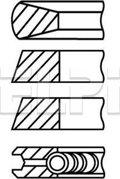 ELPI LP182 2218 STD - Piston Ring Kit car-mod.net