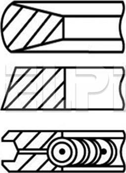 ELPI LP182 2235 STD - Piston Ring Kit car-mod.net