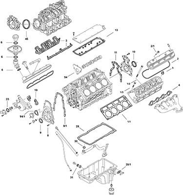 Elring LS Gen IV LC8 - Full Gasket Set, engine car-mod.net