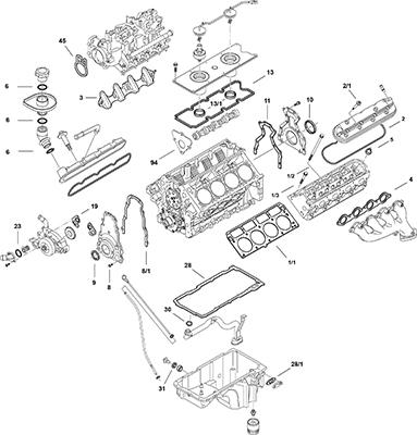 Elring LS Gen III LM4 - Full Gasket Set, engine car-mod.net