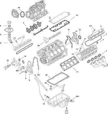 Elring LS Gen IV L96 - Full Gasket Set, engine car-mod.net