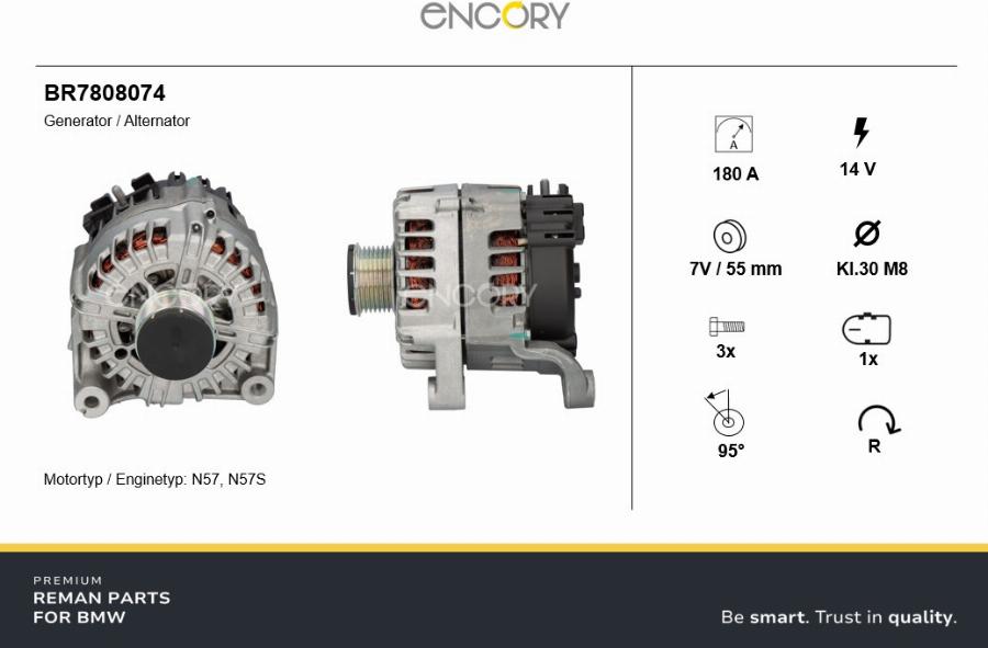 ENCORY BR7808074 - Alternator car-mod.net