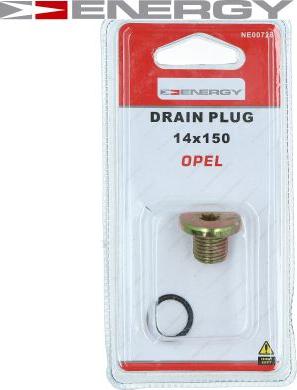 ENERGY NE00728 - Sealing Plug, oil sump car-mod.net