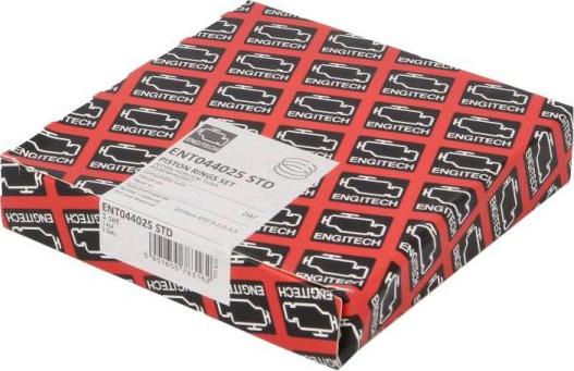 ENGITECH ENT044025 STD - Piston Ring Kit car-mod.net