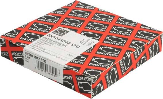 ENGITECH ENT041042 STD - Piston Ring Kit car-mod.net