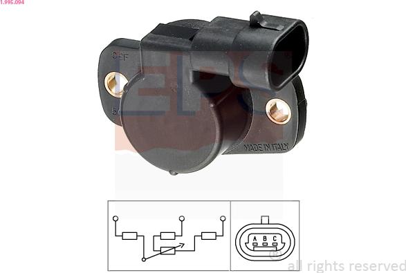 EPS 1.995.094 - Throttle position sensor car-mod.net