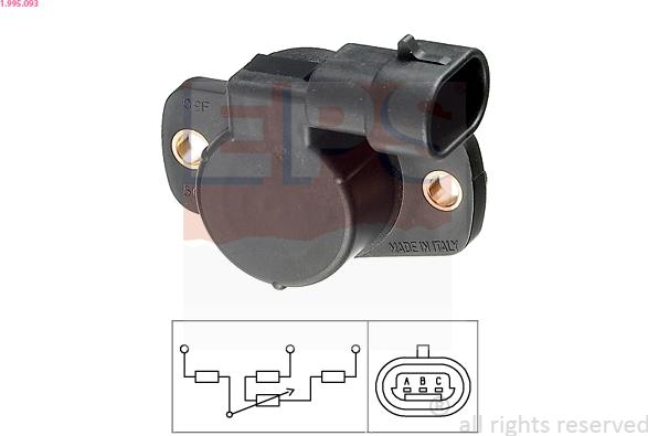 EPS 1.995.093 - Throttle position sensor car-mod.net