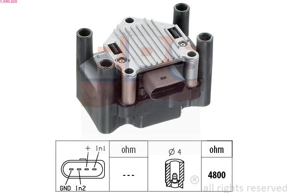 EPS 1.990.420 - Ignition Coil car-mod.net