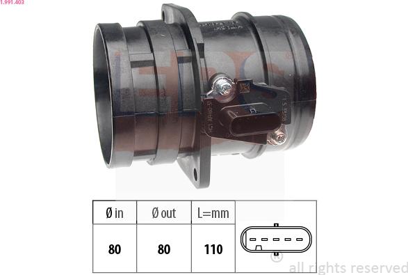 EPS 1.991.403 - Air Mass Sensor car-mod.net