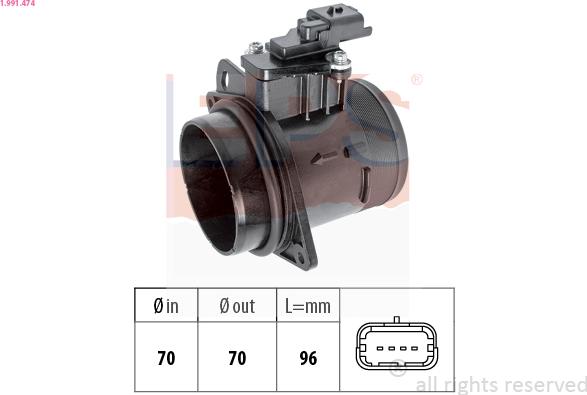 EPS 1.991.474 - Air Mass Sensor car-mod.net