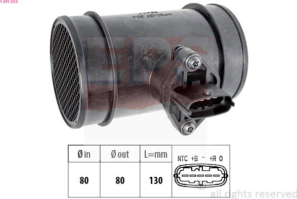 EPS 1.991.034 - Air Mass Sensor car-mod.net
