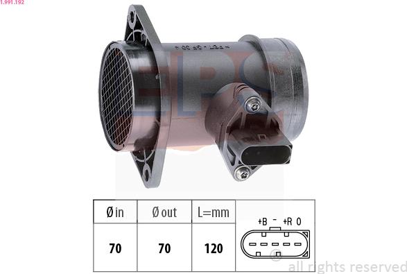 EPS 1.991.192 - Air Mass Sensor car-mod.net