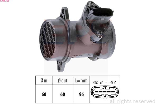 EPS 1.991.158 - Air Mass Sensor car-mod.net