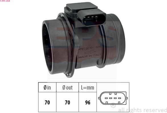 EPS 1.991.358 - Air Mass Sensor car-mod.net