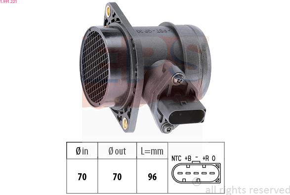 EPS 1.991.221 - Air Mass Sensor car-mod.net