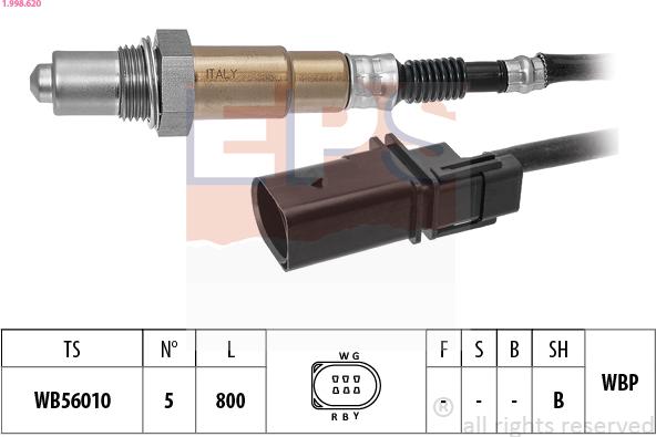 EPS 1.998.620 - Oxygen, Lambda Sensor car-mod.net