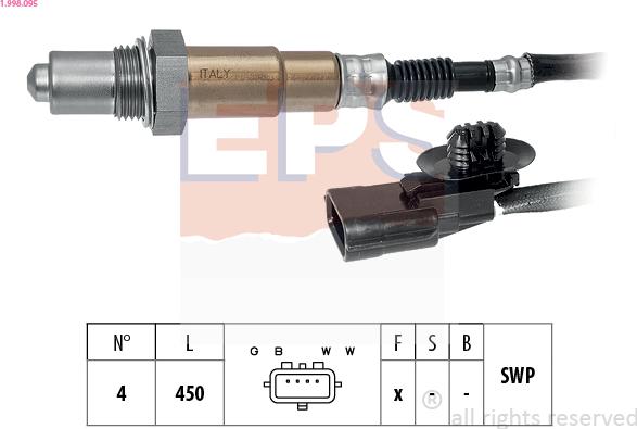 EPS 1.998.095 - Oxygen, Lambda Sensor car-mod.net