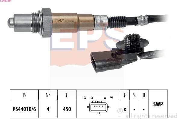 EPS 1.998.169 - Oxygen, Lambda Sensor car-mod.net