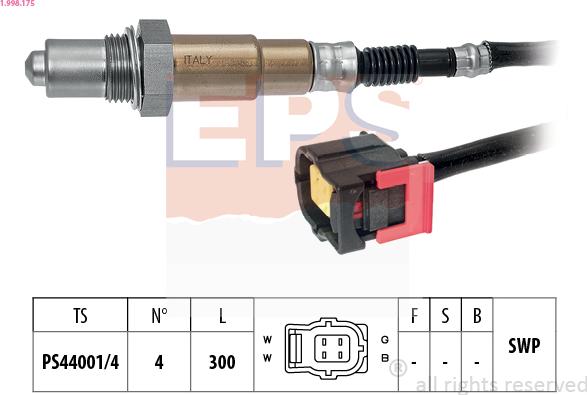 EPS 1.998.175 - Oxygen, Lambda Sensor car-mod.net