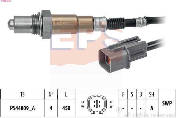 EPS 1.998.359 - Oxygen, Lambda Sensor car-mod.net