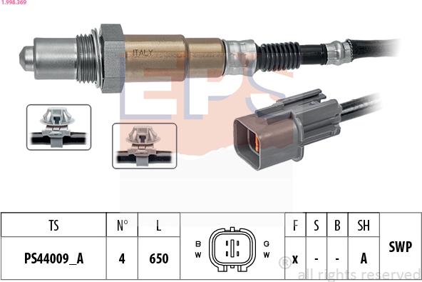 EPS 1.998.369 - Oxygen, Lambda Sensor car-mod.net
