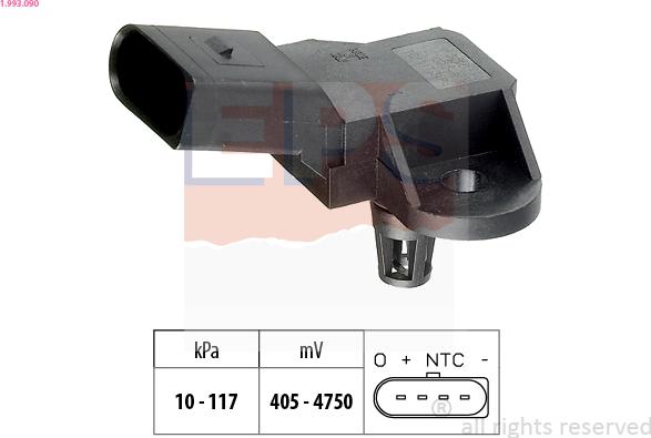 EPS 1.993.090 - Air Pressure Sensor, height adaptation car-mod.net
