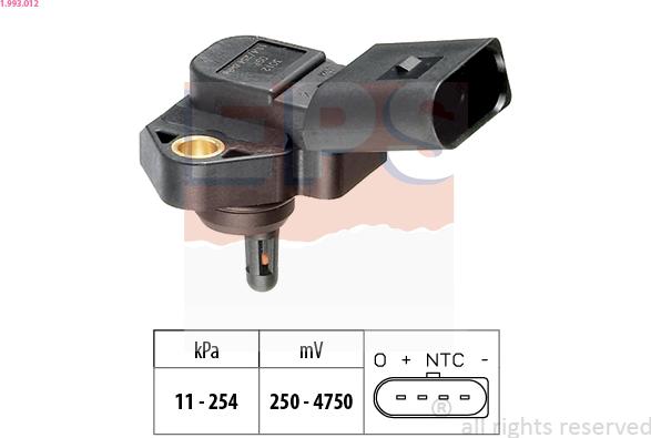 EPS 1.993.012 - Air Pressure Sensor, height adaptation car-mod.net