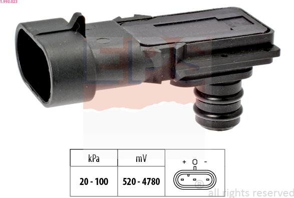 EPS 1.993.023 - Air Pressure Sensor, height adaptation car-mod.net