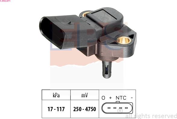 EPS 1.993.071 - Air Pressure Sensor, height adaptation car-mod.net