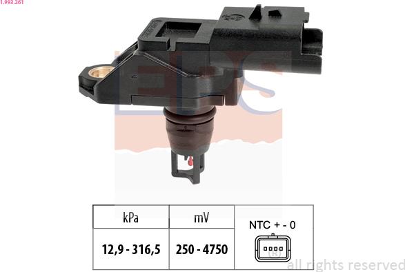 EPS 1.993.261 - Air Pressure Sensor, height adaptation car-mod.net